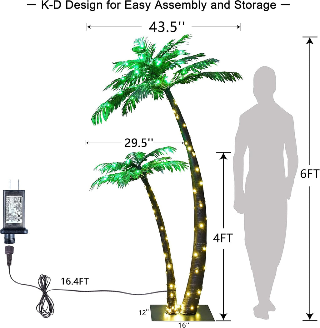 184LED Palm Tree Decor X83166
