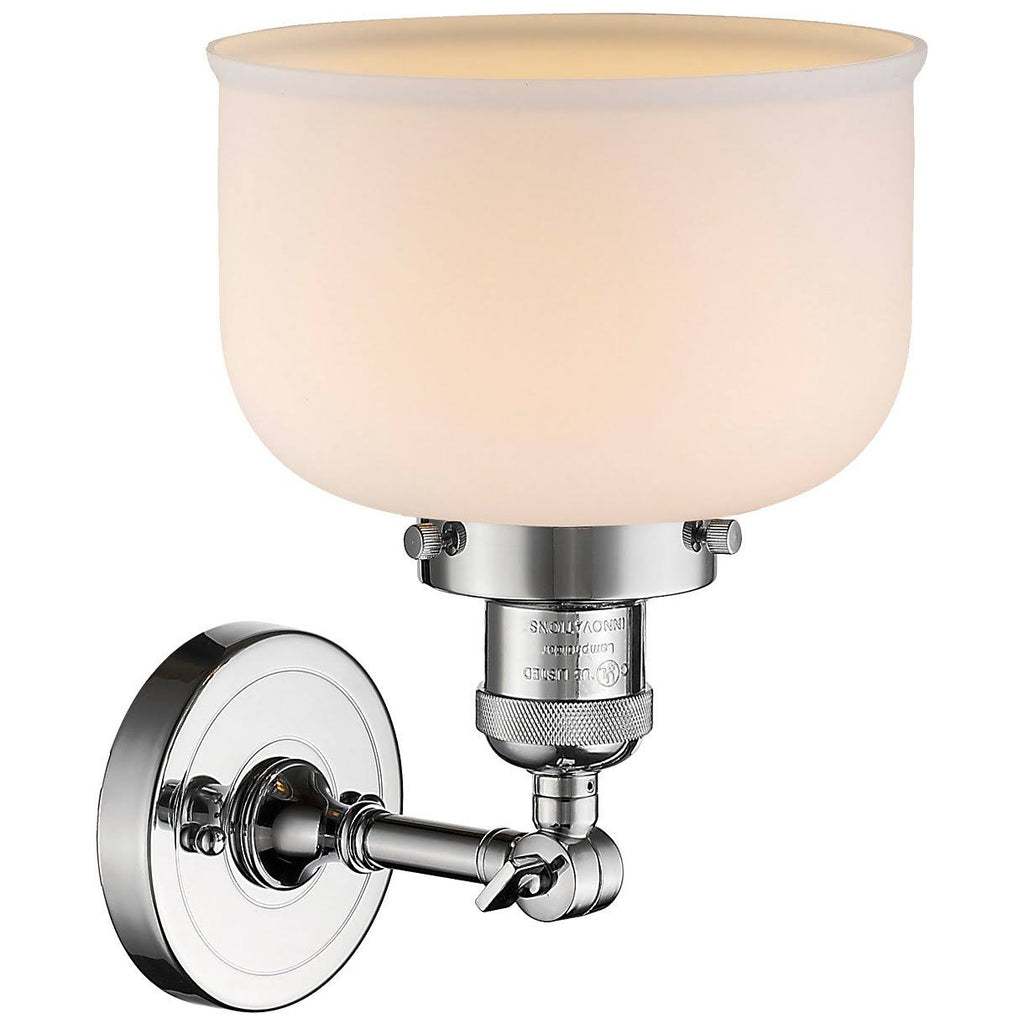 Large Bell 1 Light Sconce LED (Chrome) W51150
