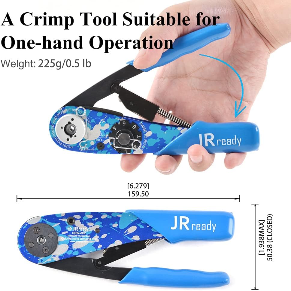 Eight Indent Crimping Tool Kit with Positioner and Gauge I449951