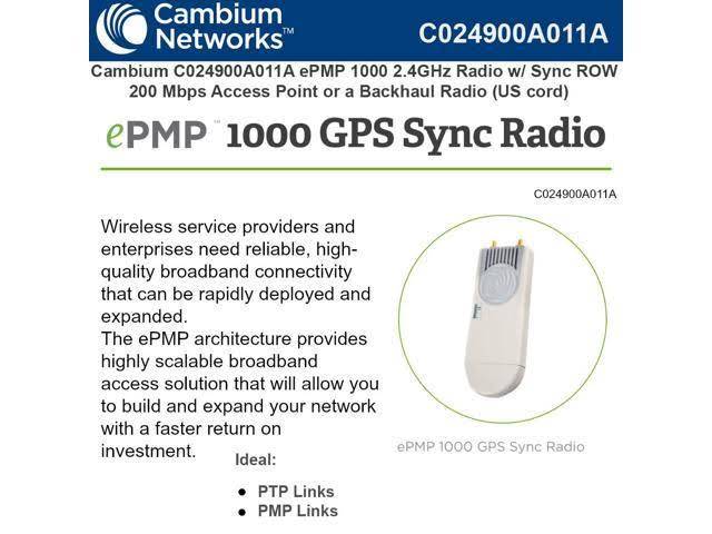 2.4 GHz Connectorized Radio Y15613