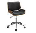 Black Faux Leather Office Chair N782054