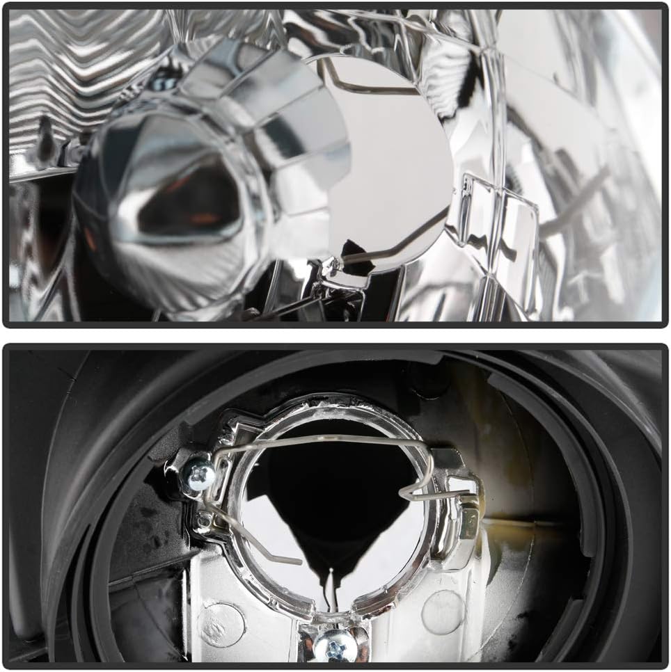 Chrome Headlights Headlamps Replacement Set M13671
