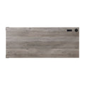 Gray Oak Black Finish Writing Desk with USB M40085