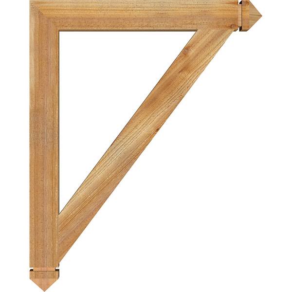 Traditional Arts u0026 Crafts Rough Sawn Bracket, Western Red Cedar O771