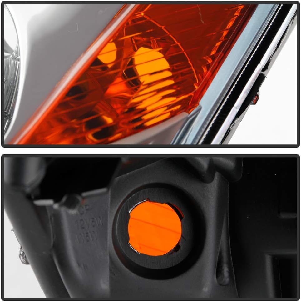 Chrome Headlights Headlamps Replacement Set M13671