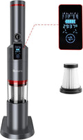 Handheld Cordless Vacuum, 15Kpa Suction, 30Min Run Time, 1.1 Pounds, LCD Display N746226