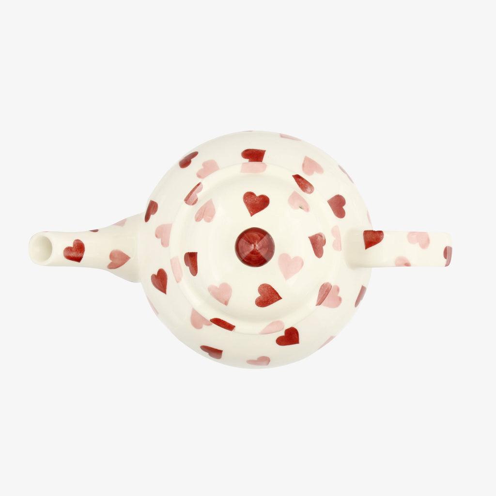 Pink Hearts 4 Mug Teapot Boxed I480