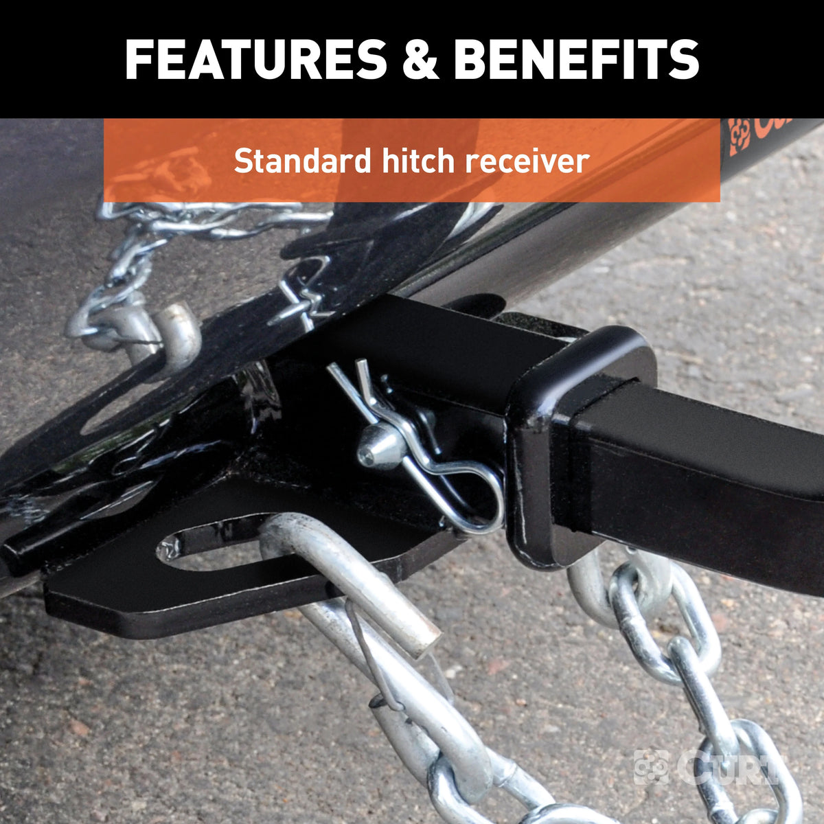 Class 2 Trailer Hitch with Installation Hardware, Pin & Clip N70494
