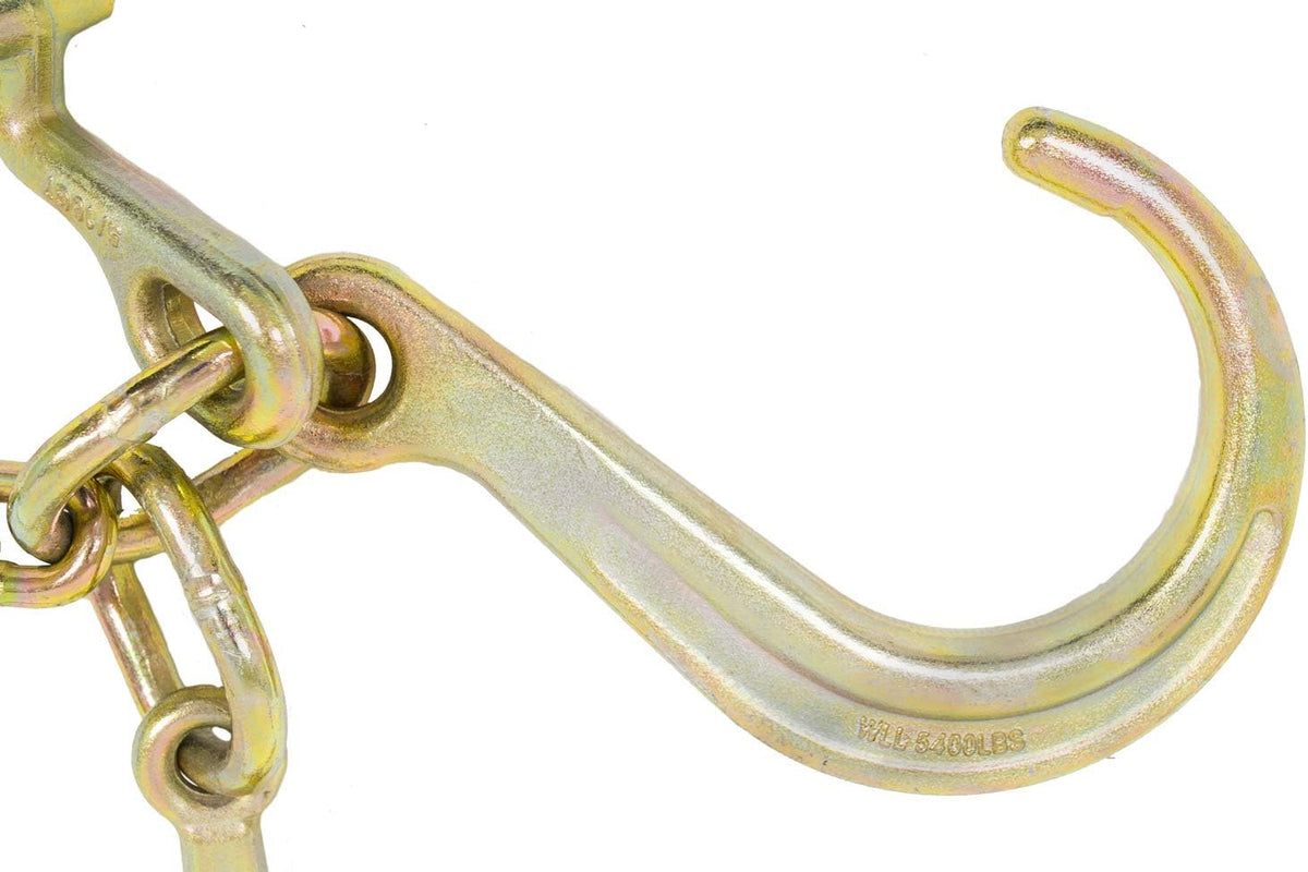 8" Medium J Hooks Chain Bridle with Grab Hooks 2' Legs (2 Pack) F2702