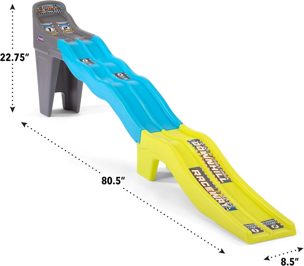 Dual Lane Kids Race Car Track with 2 Toy Race Cars F50161