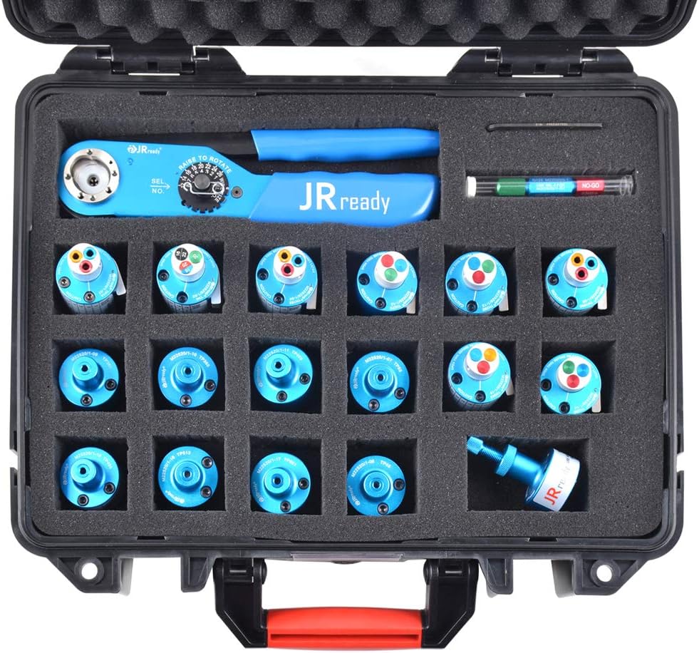 Eight Indent Crimping Tool Kit with Positioner and Gauge I449951
