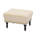 Ottoman Footstool with Nailhead 17 Inches High G821227