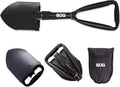 Black Folding Survival Shovel with Wood Saw Edge and Carry Case, Pack of 2 H2355