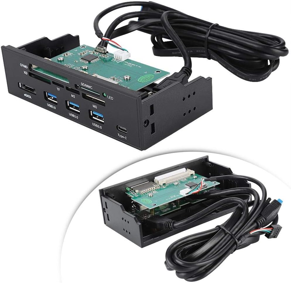 Internal Card Reader Dashboard, 5.25 inches Multifunction PC Front Panel A9280