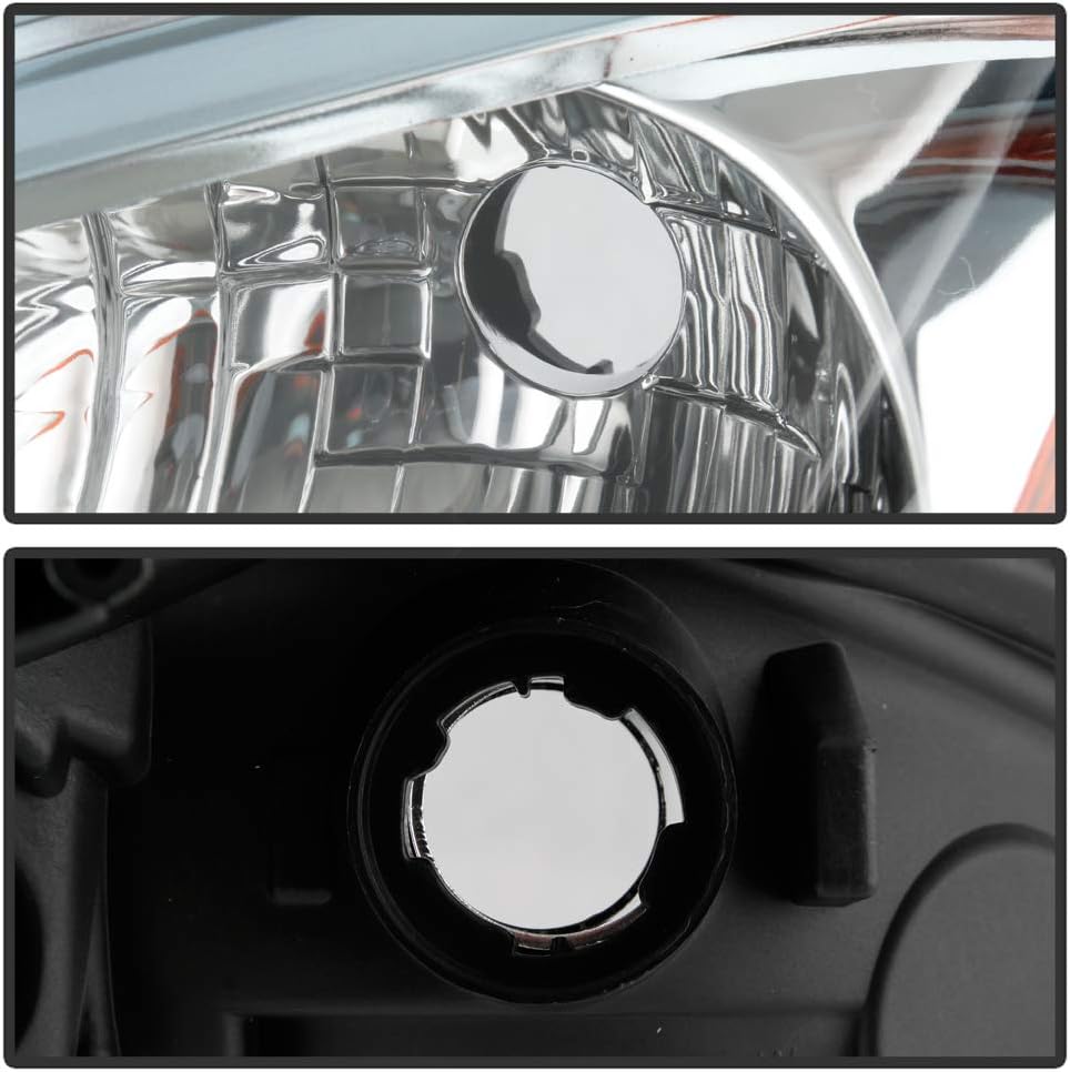 Chrome Headlights Headlamps Replacement Set M13671