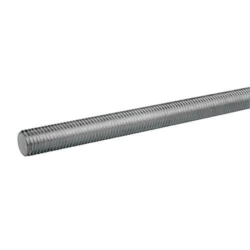 1/2-13 x 2' Stainless Steel Threaded Rod, Right Hand Thread, Uncoated, UNC, 12-Pack R861427