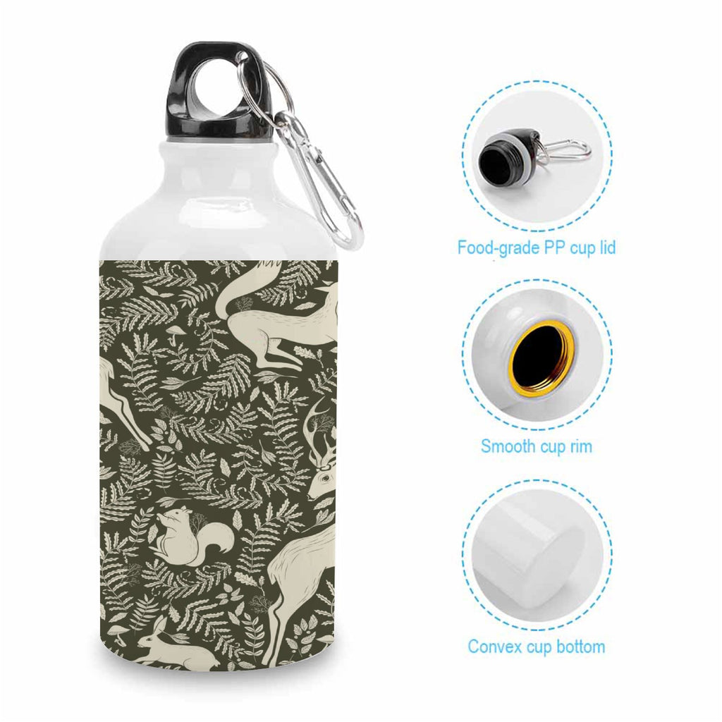 400ml Sport Aluminum Water Bottle with Twist Cap U658196