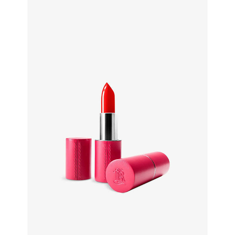 Fuchsia Refillable Leather Lipstick Case K125