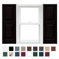 Black Vinyl Raised Panel Shutter, 1 Pair, 12 x 31 P7057