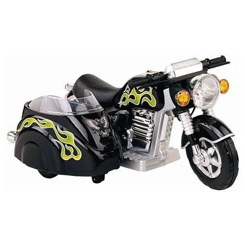 Black Motorcycle with Side Car O3241