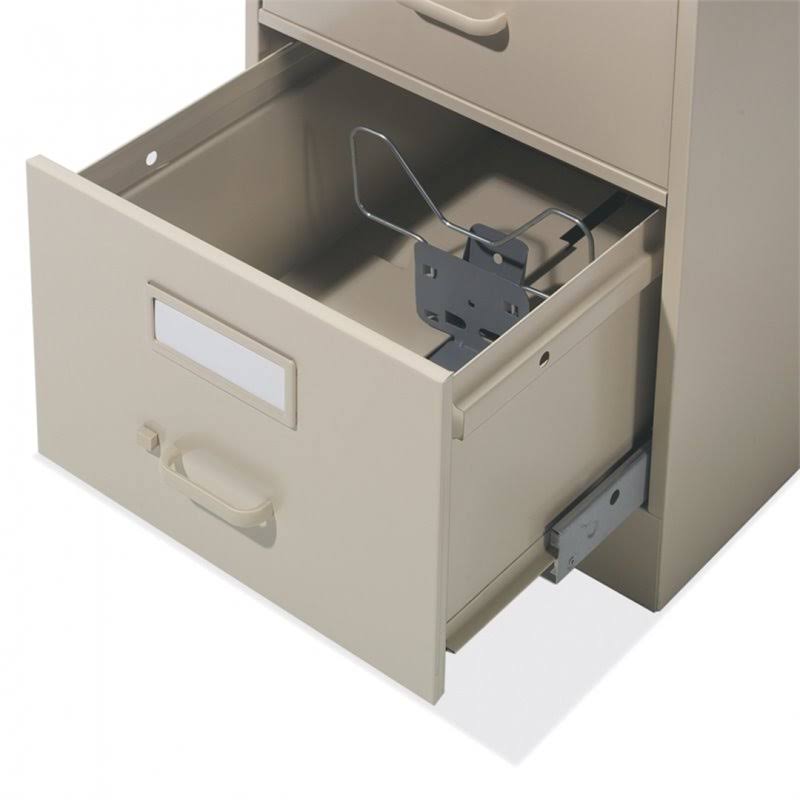 4 Drawer Vertical Metal File Cabinet Light Grey F737022