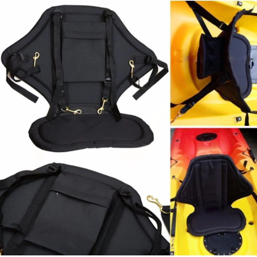2Pcs Kids Adjustable Padded Canoe and Kayak Boat Seat with Snap Hooks P118371