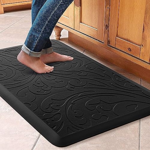 2PCS Grey Anti-Fatigue Kitchen Mat W8285
