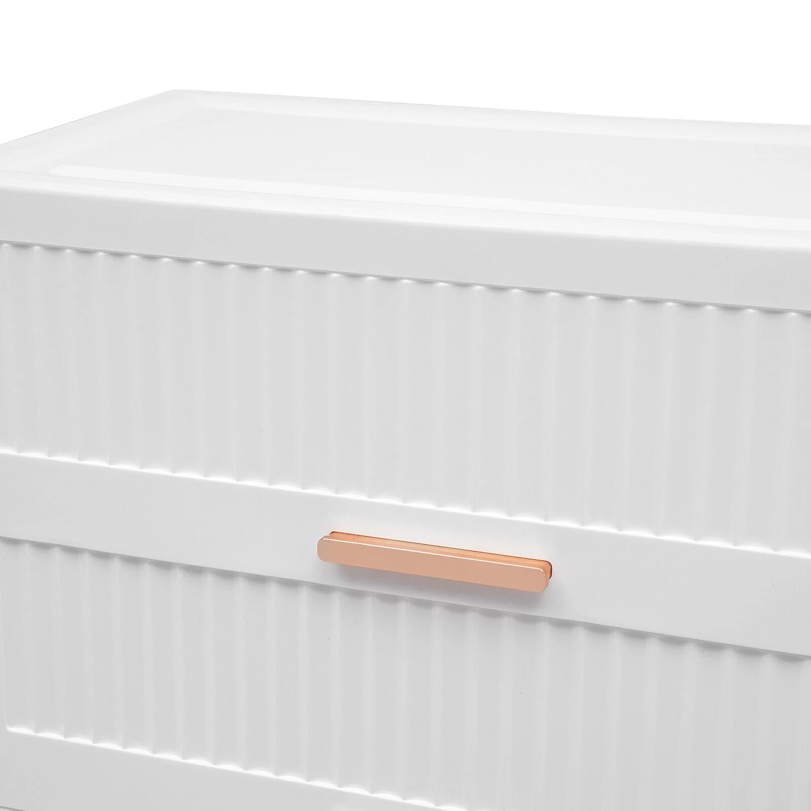 White 6-Drawer Plastic Chest Dresser D88802