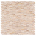 Roman Beige Travertine Mesh-Mounted Mosaic Tile (15 Sq. ft. / CASE) Q5345