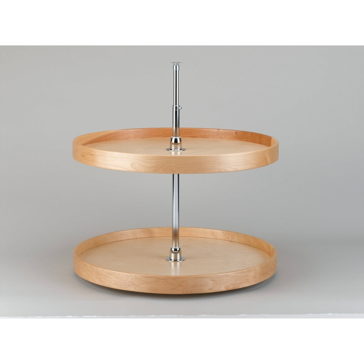 Natural Wood 2-Shelf Lazy Susan G800525