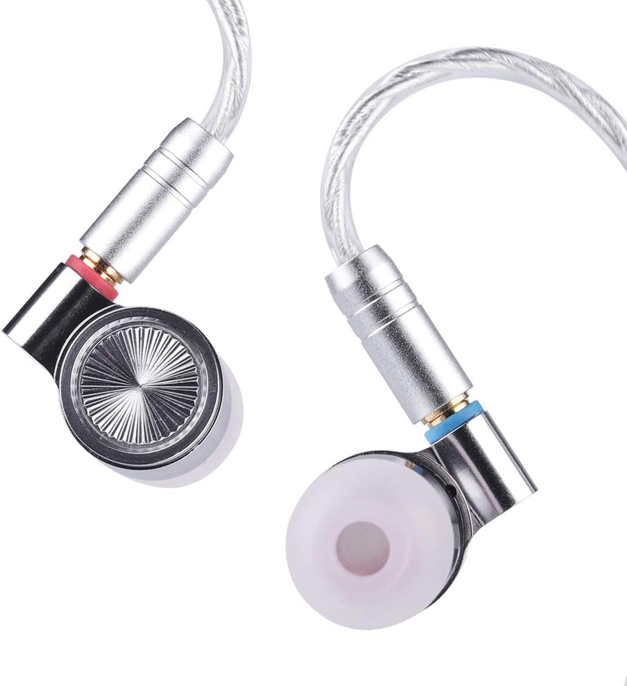 TIN HiFi T4 10mm Carbon Nanotube Dynamic Driver in-Ear Monitor Earphones with Silver-Plated MMCX Cable G53706