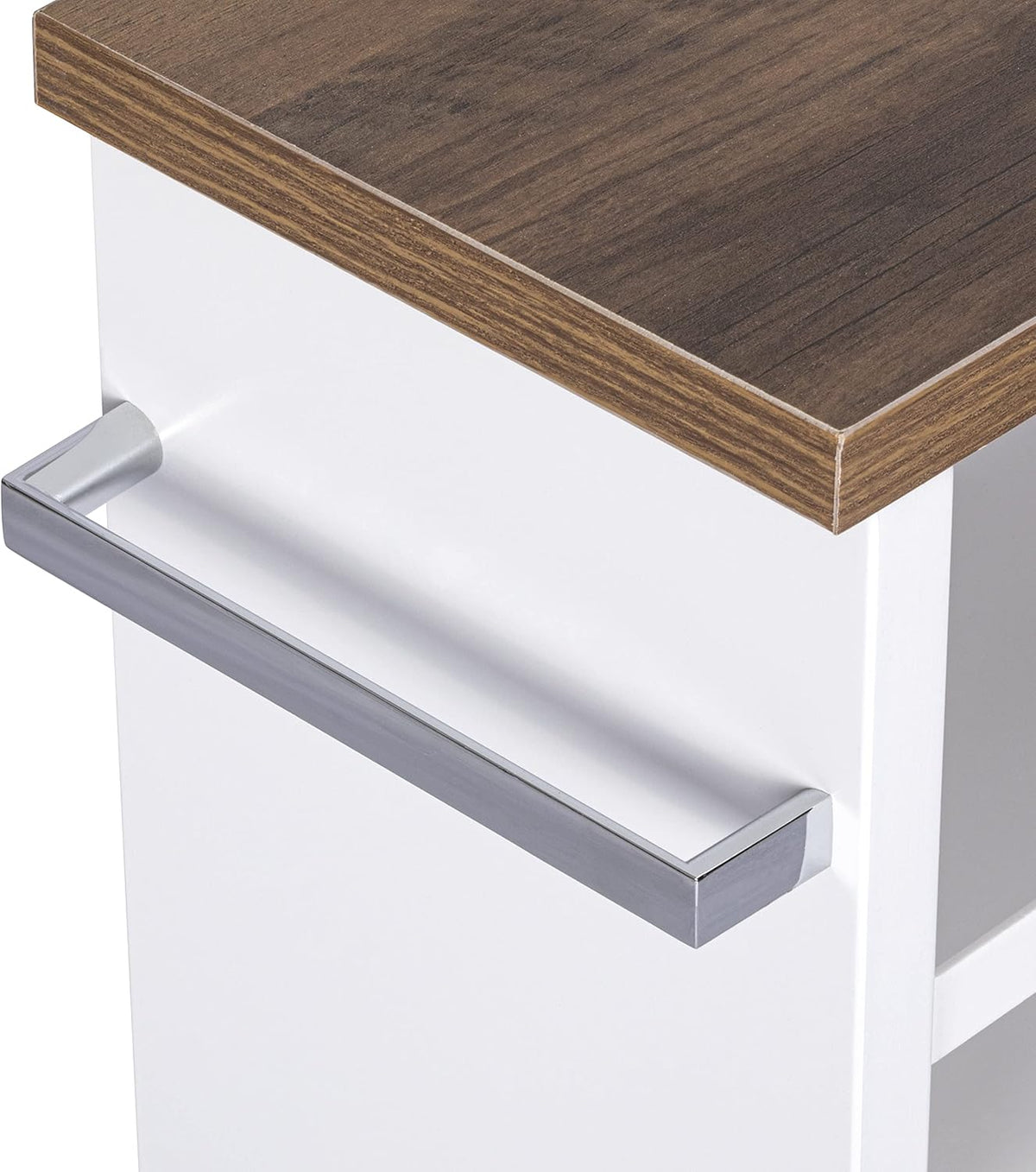 White 4 Tiers Slim Rolling Storage Cart R44269
