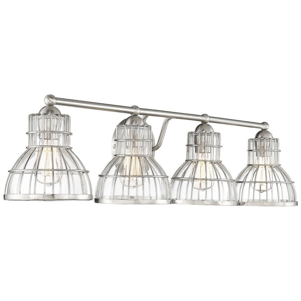 4 Light Bath Bar, Satin Nickel X89438