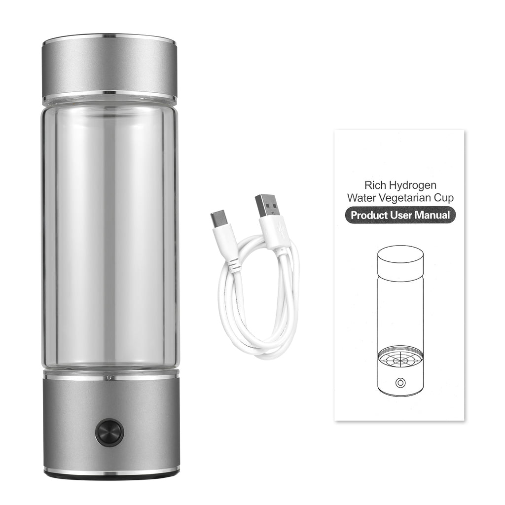 Hydrogen Water Bottle 330ml Type-c Pem Ionizer Watercup K827