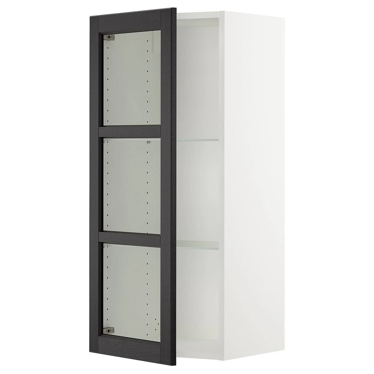 White Glass Door Wall Cabinet J134690