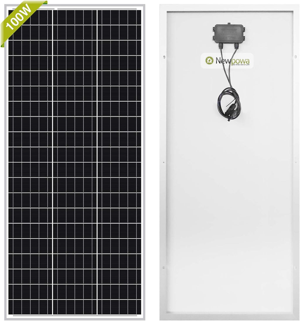 100 Watt 12V Monocrystalline Solar Panel with Z Bracket T2416