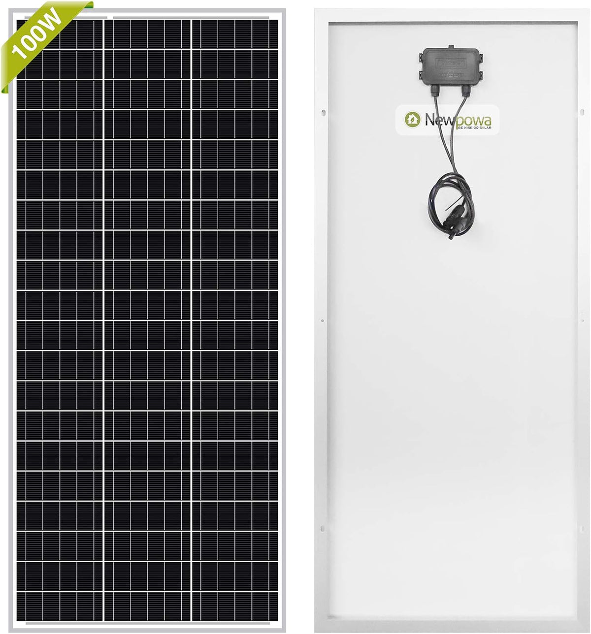 100 Watt 12V Monocrystalline Solar Panel with Z Bracket T2416