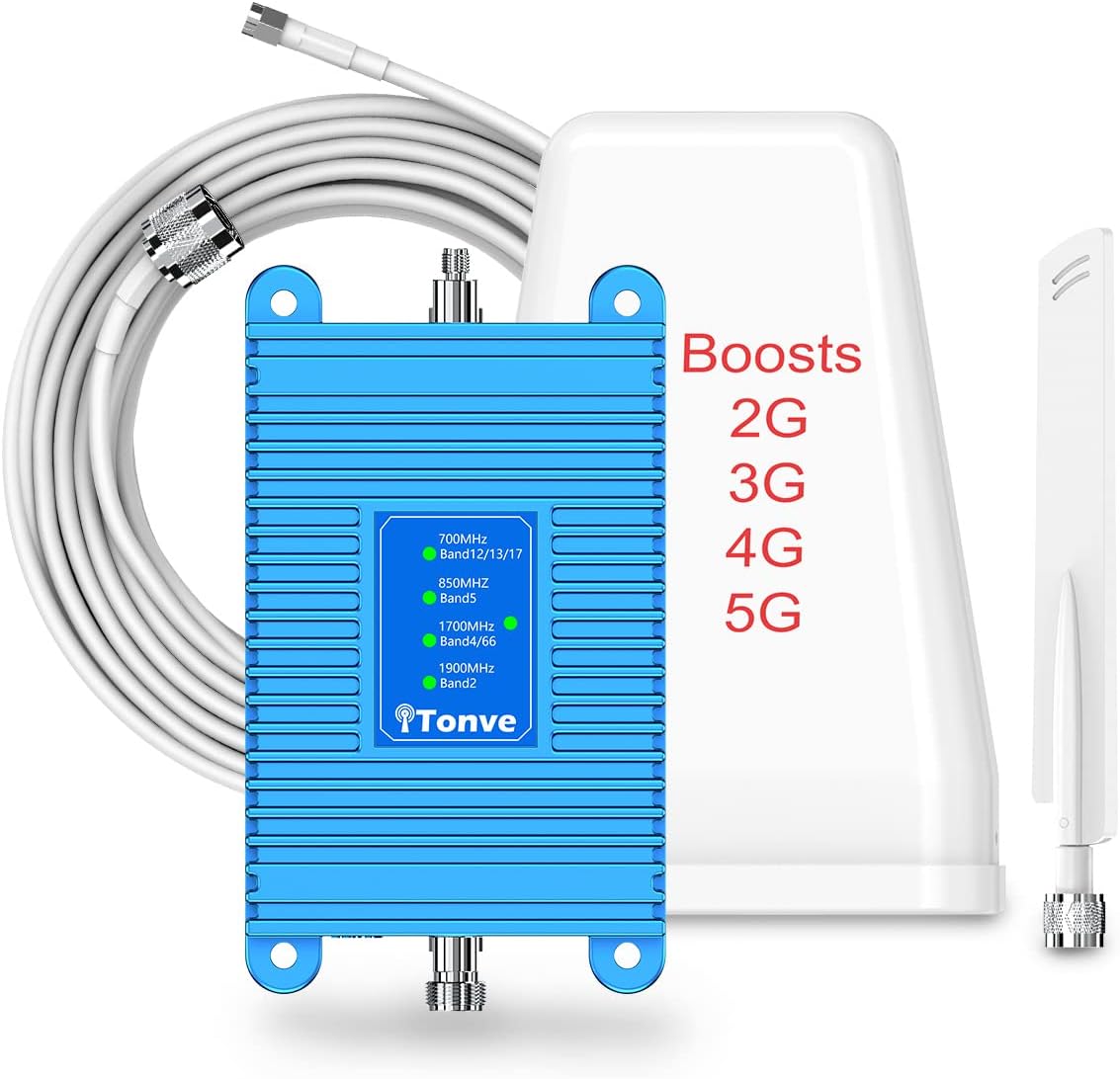Cell Phone Signal Booster Kit for Home, 5G 4G LTE 3G, FCC Approved S6749