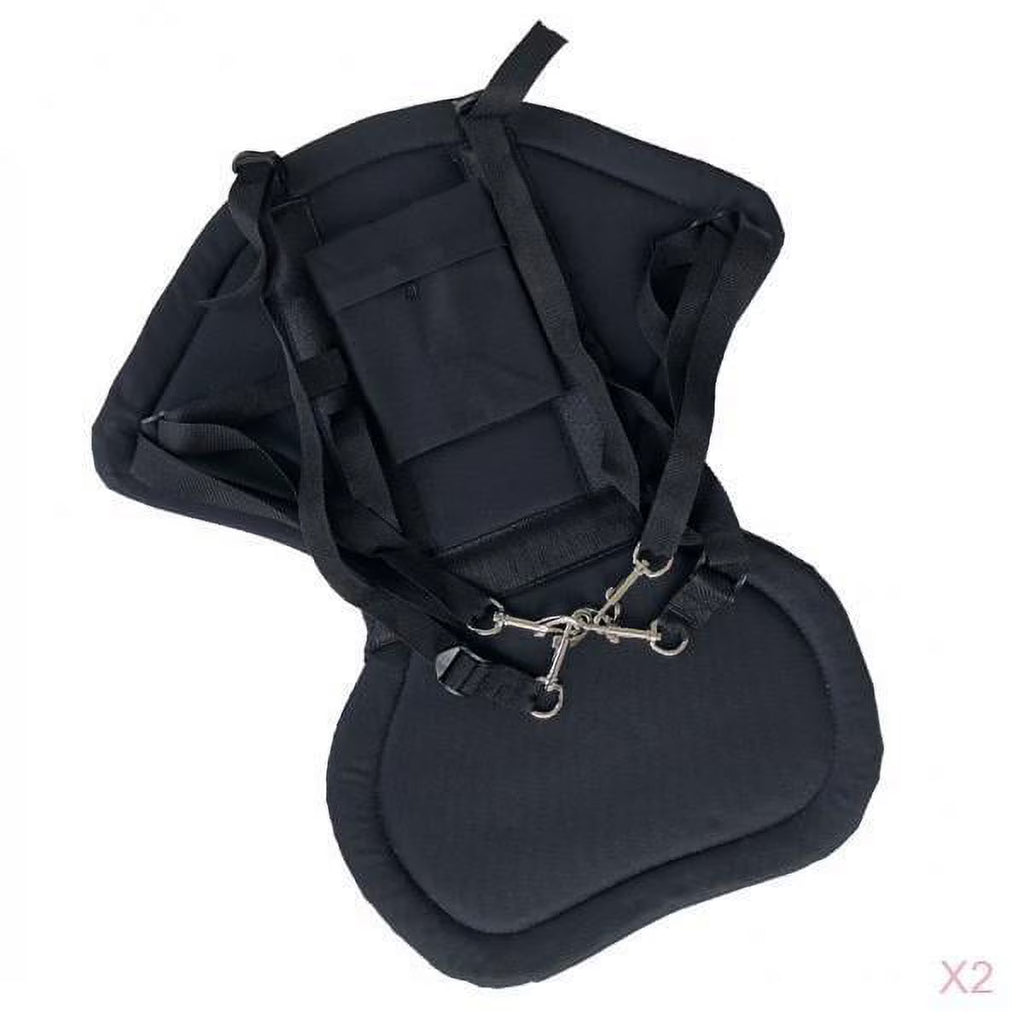 2Pcs Kids Adjustable Padded Canoe and Kayak Boat Seat with Snap Hooks P118371