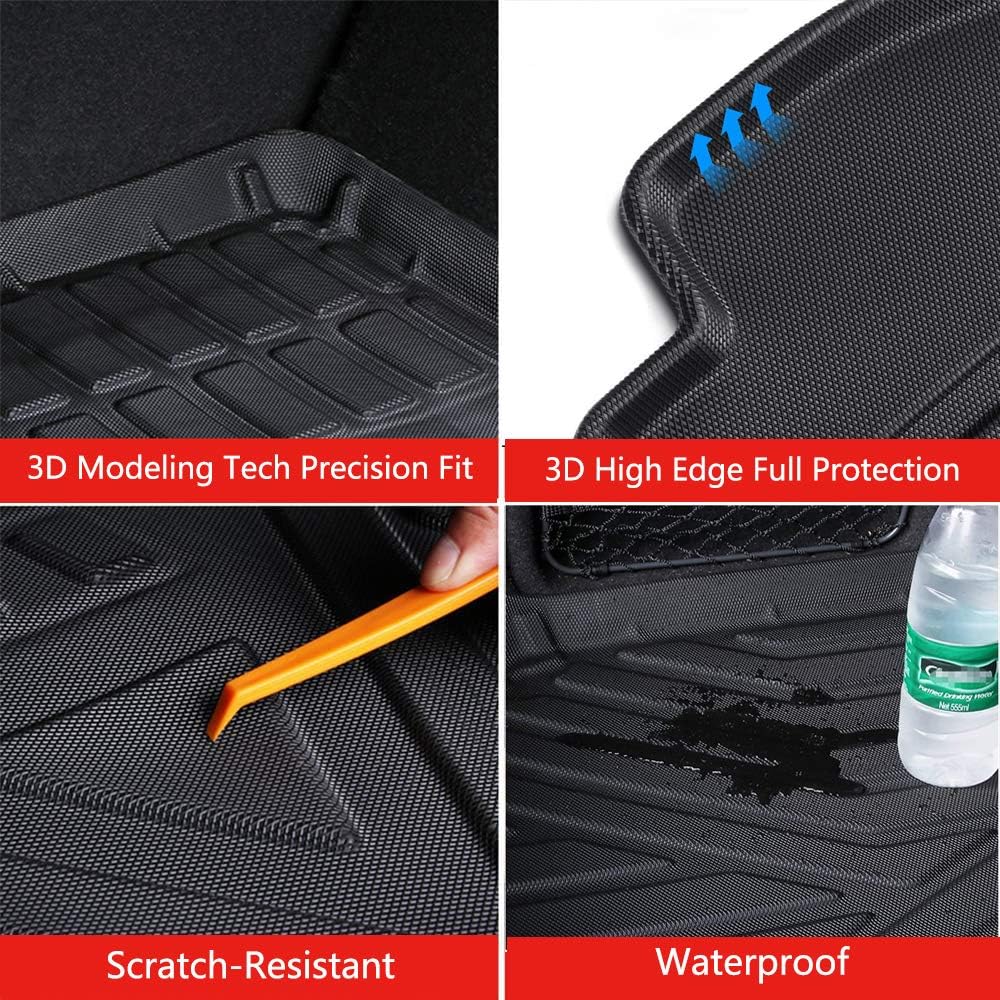 Black TPO Cargo Liners for Ford Escape 2013-2019, Pack of 2 G71837
