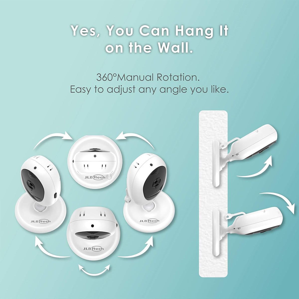 4.3 Split Screen Video Baby Monitor with 2 Cameras and Audio O65856