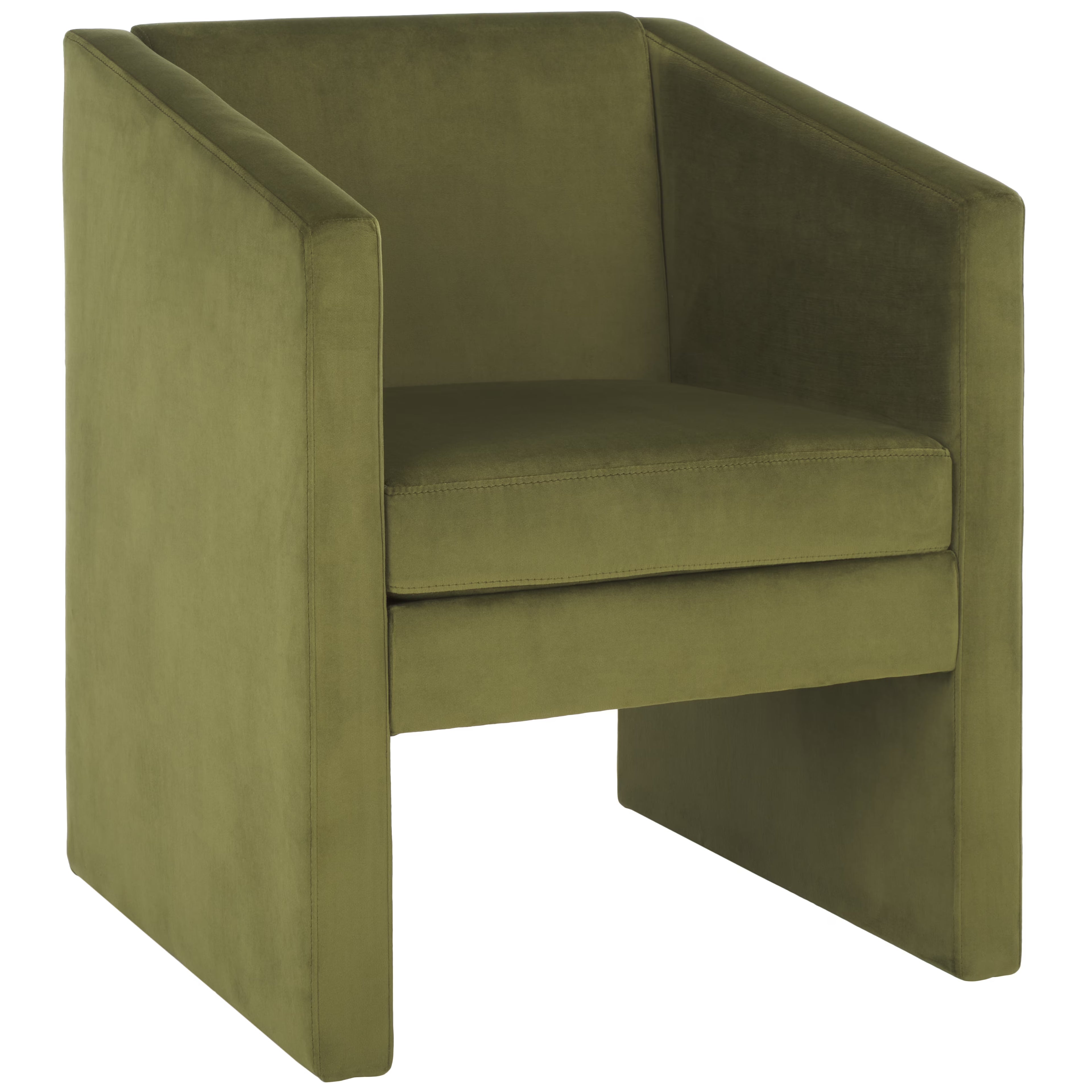 Olive Green Velvet Accent Chairs T715382