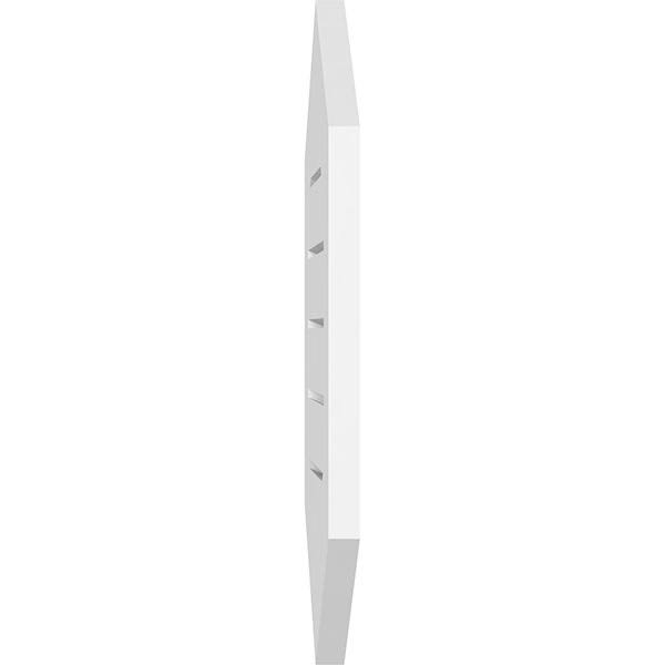 Vertical Peaked Surface Mount PVC Gable Vent N18861