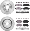 Premium OE 5 Lug Rotors + Brake Pads + Clips L230