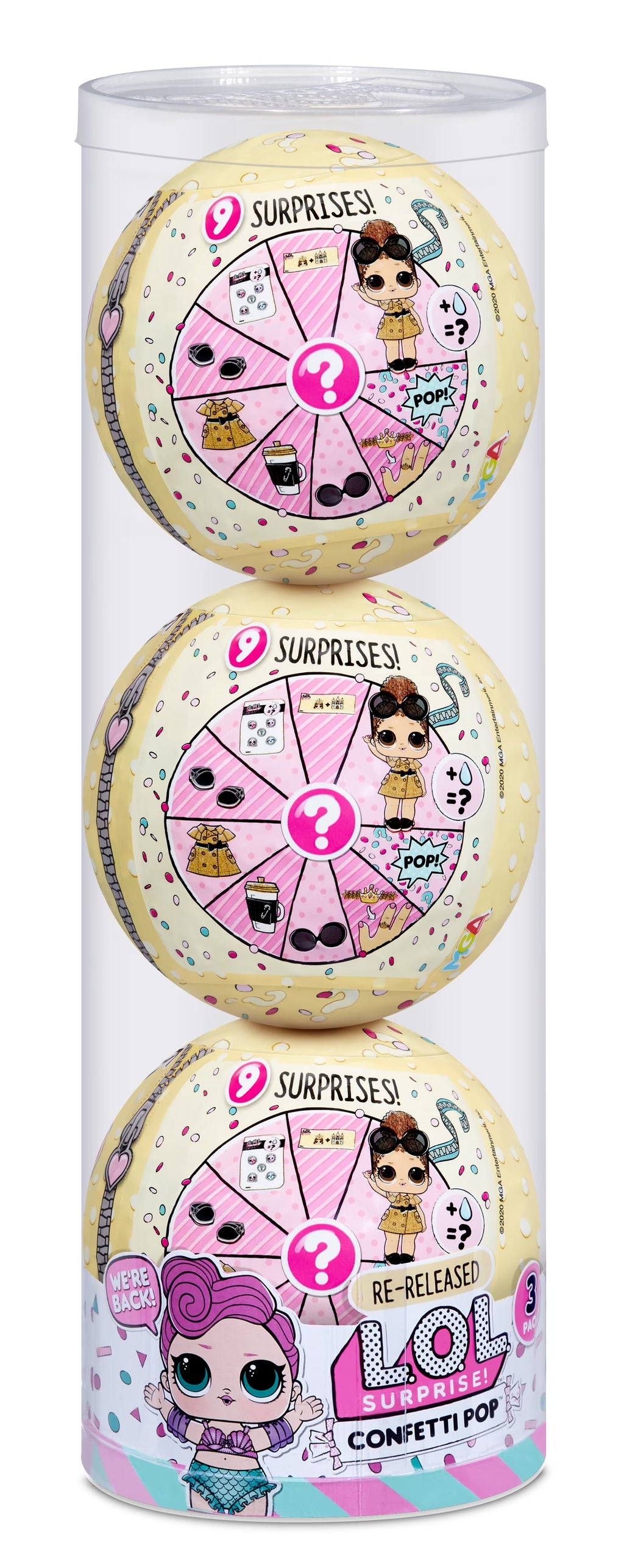 LOL Surprise 3-Pack Confetti Waves B290609