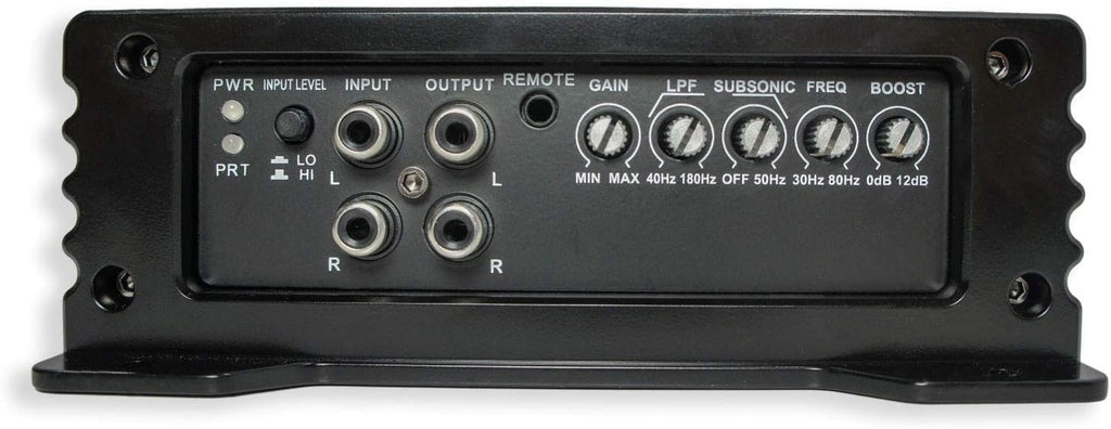 Kicker 46TL7T124 Car Audio L7T Loaded Square 12 Thin Sub Box Bundle with Harmony HA-A800.1 Amplifier & Amp Kit D499