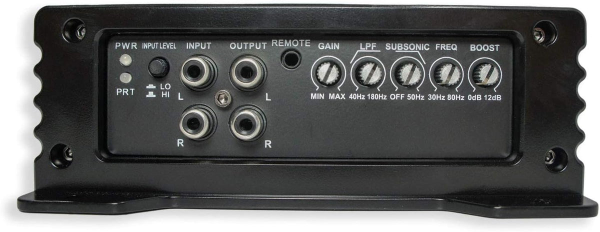 Kicker 46TL7T124 Car Audio L7T Loaded Square 12 Thin Sub Box Bundle with Harmony HA-A800.1 Amplifier & Amp Kit D499