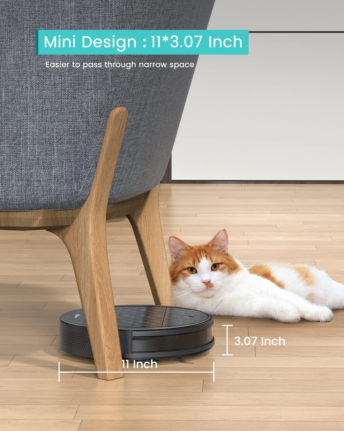 Robot Vacuum and Mop Combo, 3200Pa Suction, 150Mins Runtime I7324