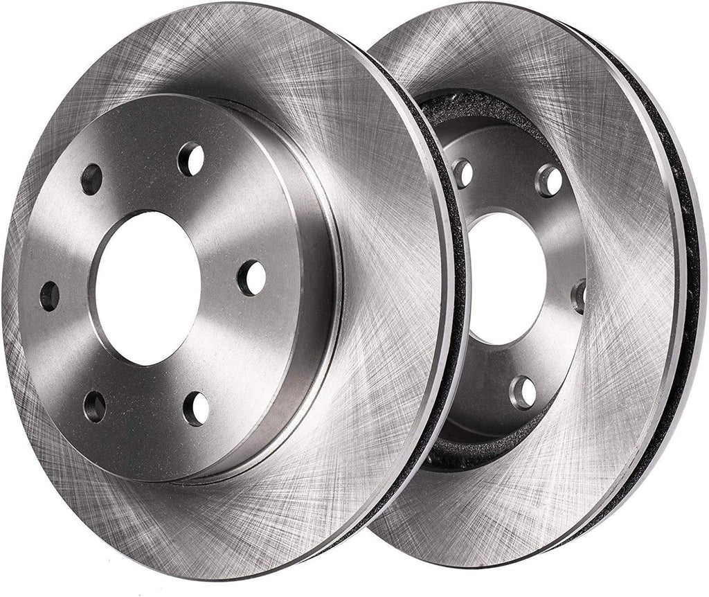 6-Lug Front Disc Rotors Ceramic Brake Pads 4pc Set J2136
