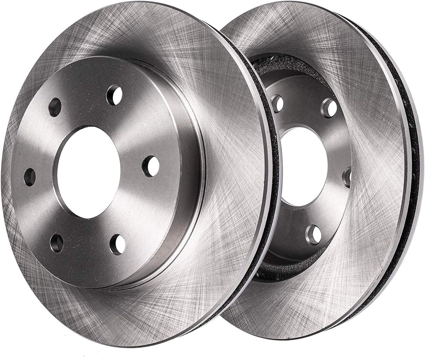 6-Lug Front Disc Rotors Ceramic Brake Pads 4pc Set J2136
